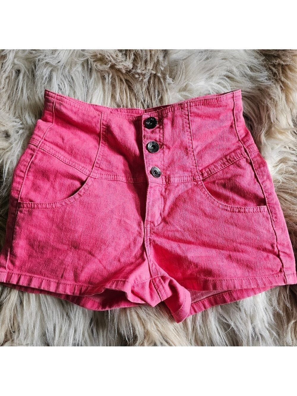 Short Shorts High Waisted Pink